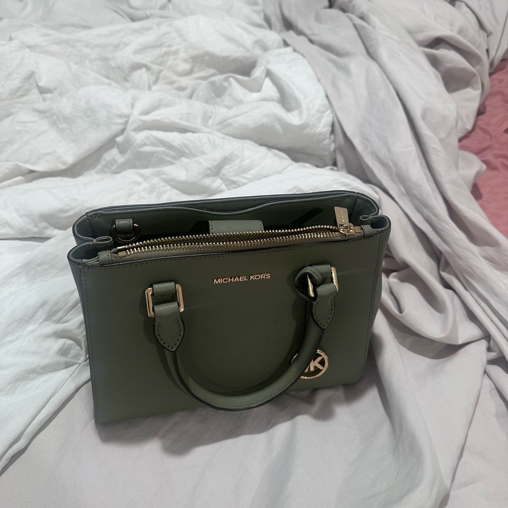 Michael Kors Olive Satchel Bag